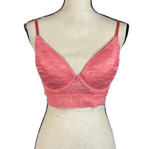 Thalia Sodi Intimates SZ 38C Push-Up Longline Bra Underwire Adjustable Floral